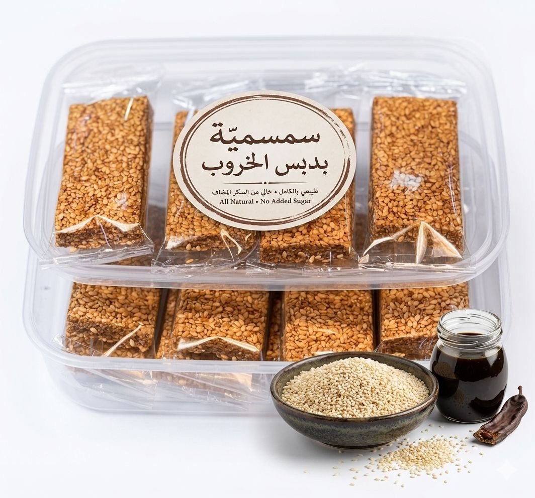 Sesame With Carob Molasses